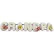 A carefully arranged floral display spells out "GRANDPA" in bold, blocky letters, running horizontally across a clean white background like a banner of remembrance. Each letter is crafted from a dense mass of white chrysanthemums, their small, layered petals creating a soft, plush texture that feels comforting and pure, ideal for a funeral setting. The blooms are packed tightly so that the letters appear full and rounded, with no gaps interrupting the flow of white. At the base of every letter, a slim edging of pale lavender ribbon peeks out, offering a gentle hint of purple that outlines the shape of each character and provides quiet contrast without diminishing the solemn mood. Behind the flowers, deep green rails keep the letters aligned and secure, ready for display at a church, crematorium chapel, or graveside around Poplar and the surrounding East London area.
Thoughtfully placed accent flowers introduce colour and personality. The "G" and "D" each carry a striking spray of red anthuriums, their glossy, heart-shaped forms and upright yellow spadices framed by lush greenery and tiny purple filler blooms. On the first "A" and the last "A", clusters of yellow-green orchids rest among rich green leaves, their elegant petals and detailed throats lending a more contemporary touch. Altogether, the tribute balances traditional white funeral flowers with meaningful, colourful highlights that can reflect a grandfather's character-warm, loving, perhaps a little vibrant. Created by a skilled local florist in Poplar, this "GRANDPA" word tribute would feel at home at services near Chrisp Street, along the Limehouse Cut, or at any nearby cemetery where family and friends gather to say their final goodbyes to a cherished grandparent.